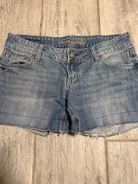 American Eagle Outfitters Light Blue Distressed Denim Cutoff Shorts 8